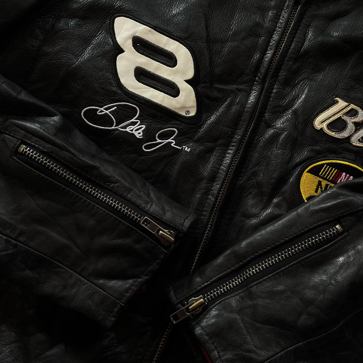 (M BOXY) WILSON LEATHER JACKET NASCAR - DALE JR 8