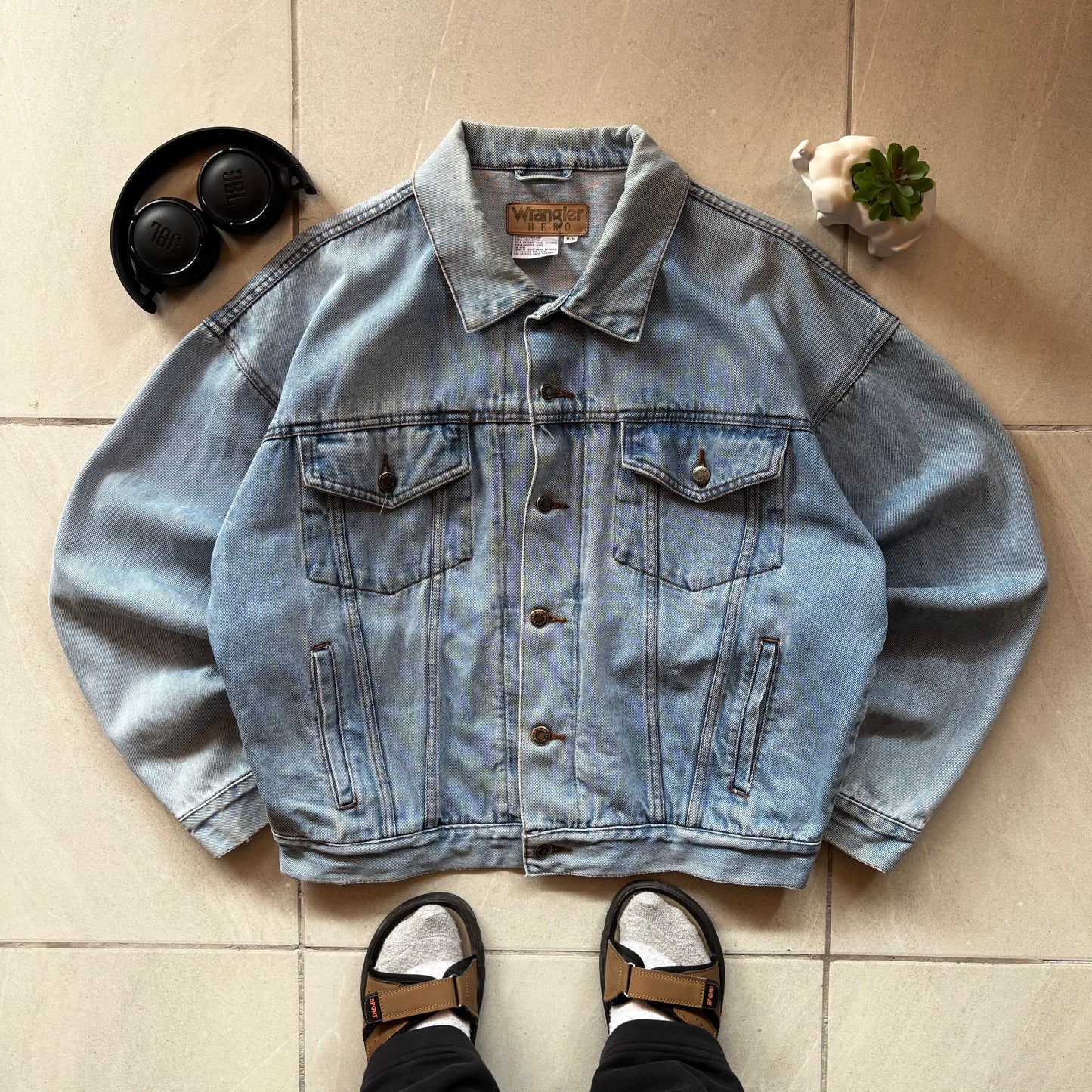 (M BOXY) DENIM JACKET WRANGLER HERO - PERFECT FIT