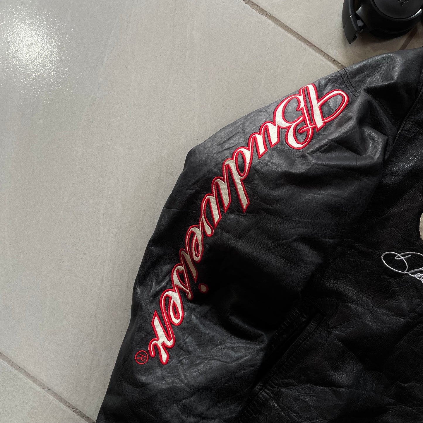(M BOXY) WILSON LEATHER JACKET NASCAR - DALE JR 8