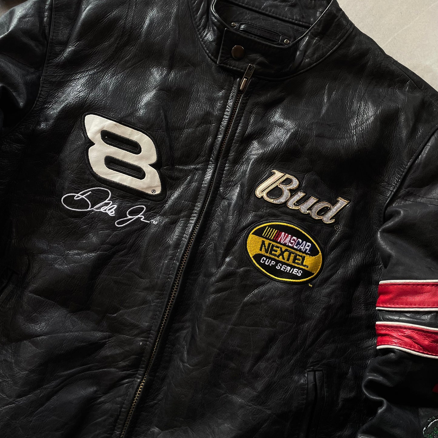 (M BOXY) WILSON LEATHER JACKET NASCAR - DALE JR 8
