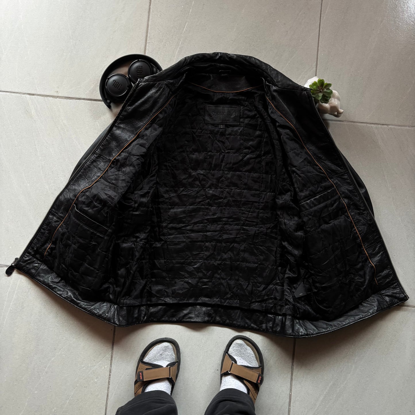(L) LEATHER JACKET ST - CUERO DE BUEN GROSOR