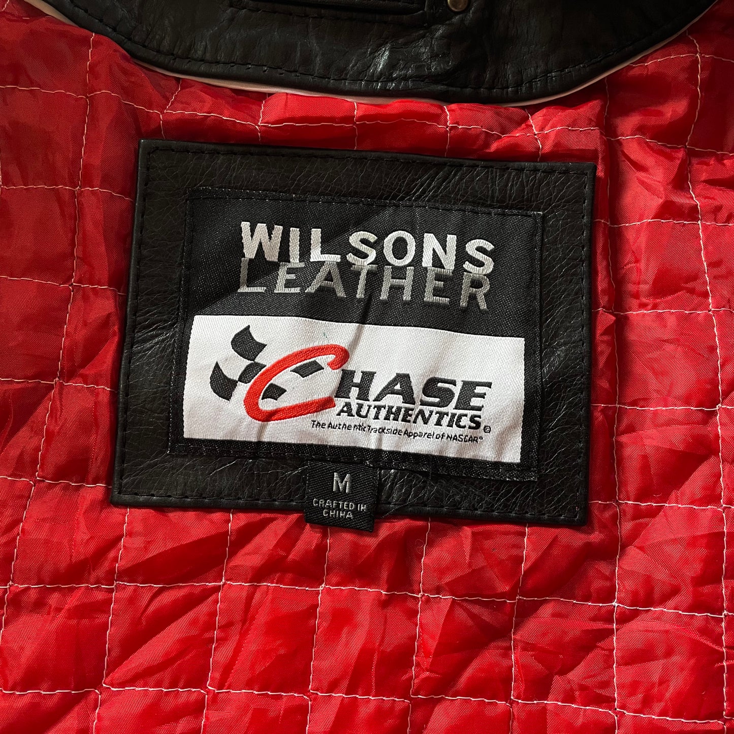 (M BOXY) WILSON LEATHER JACKET NASCAR - DALE JR 8