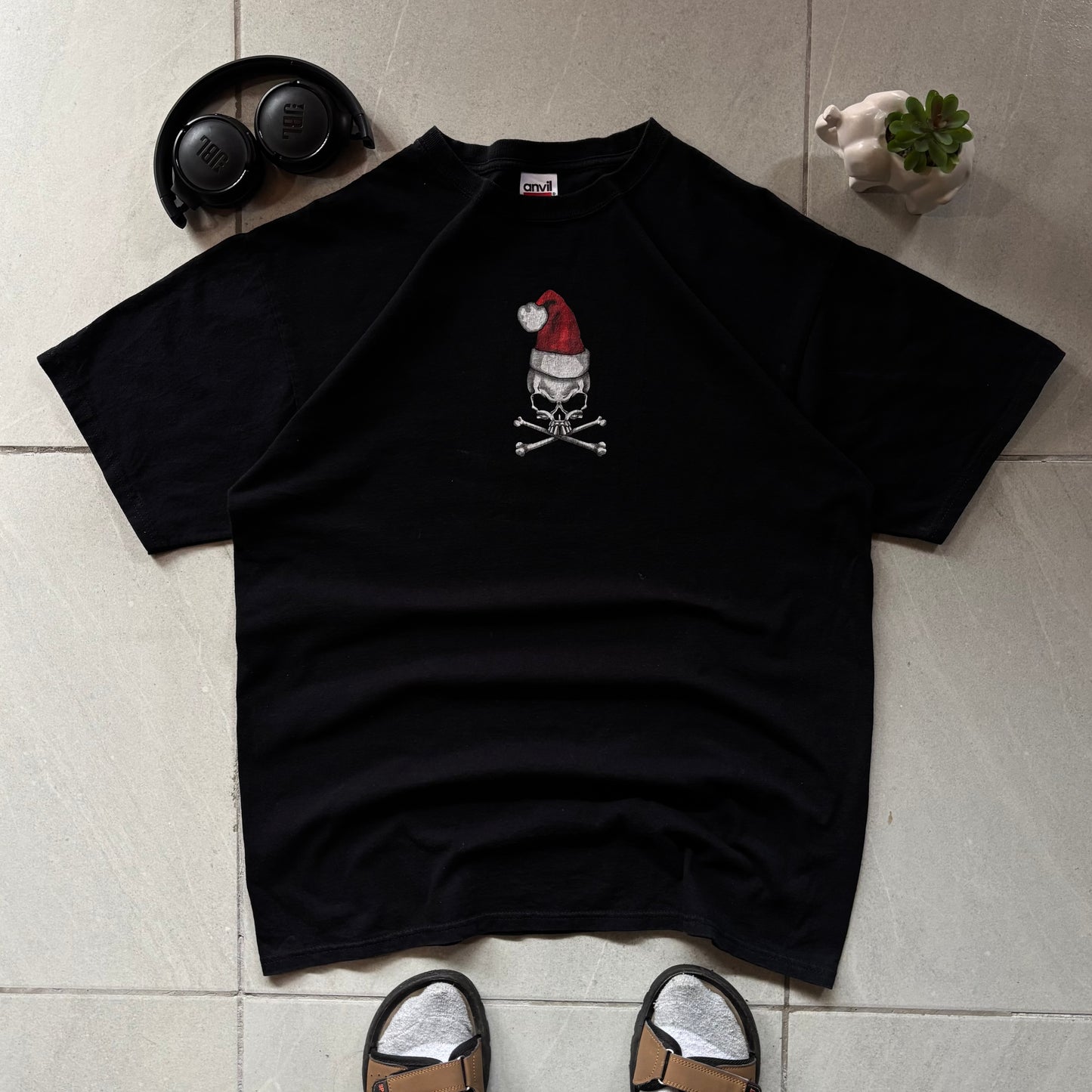 (L BOXY) VINTAGE AVIL TEE SKELETONS