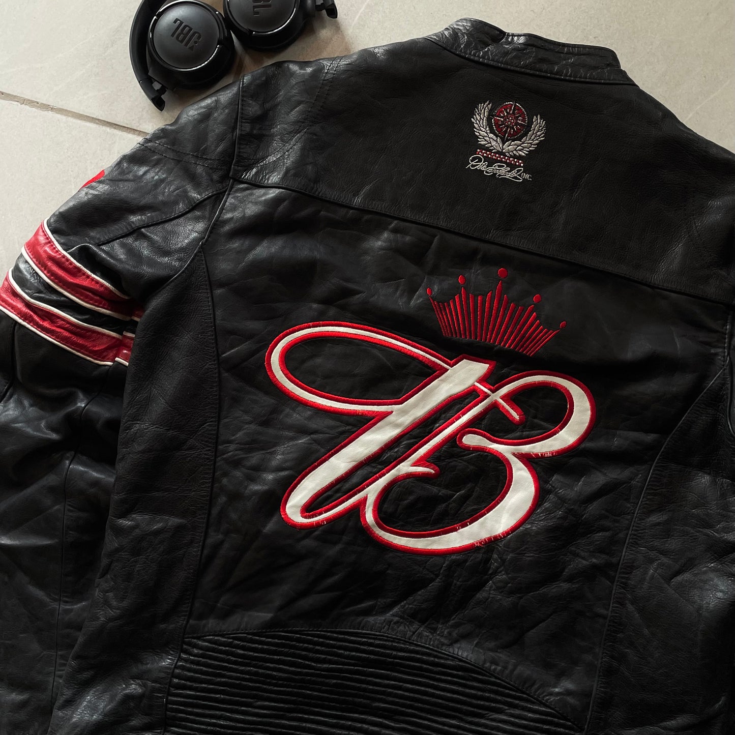 (M BOXY) WILSON LEATHER JACKET NASCAR - DALE JR 8
