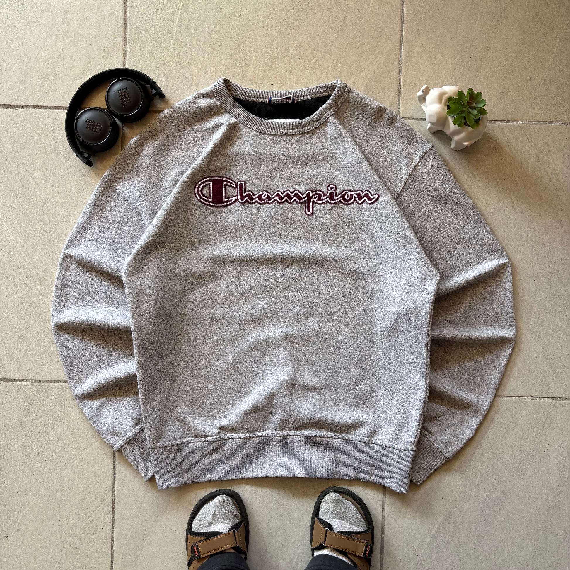 (M) CHAMPION CREWNECK