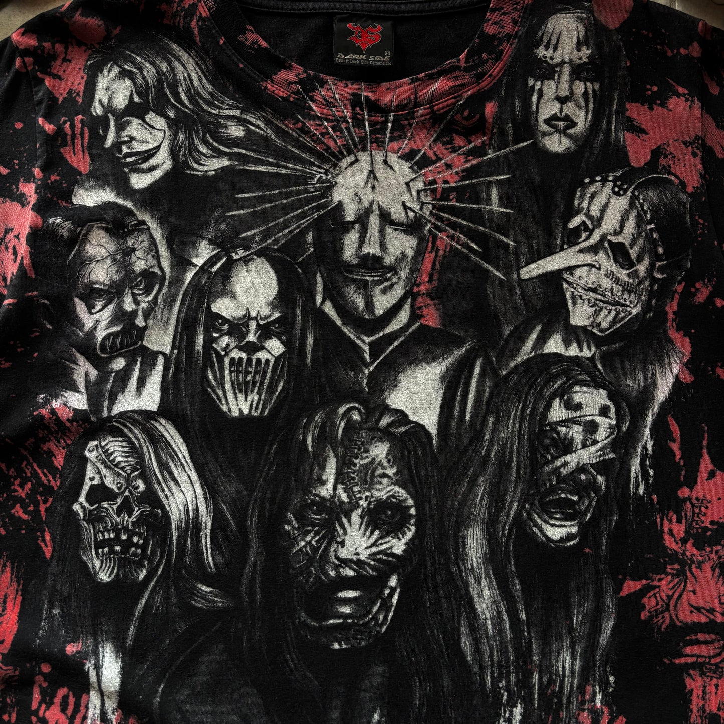(M FIT L) RARE AOP SLIPKNOT 00s BAND TEE