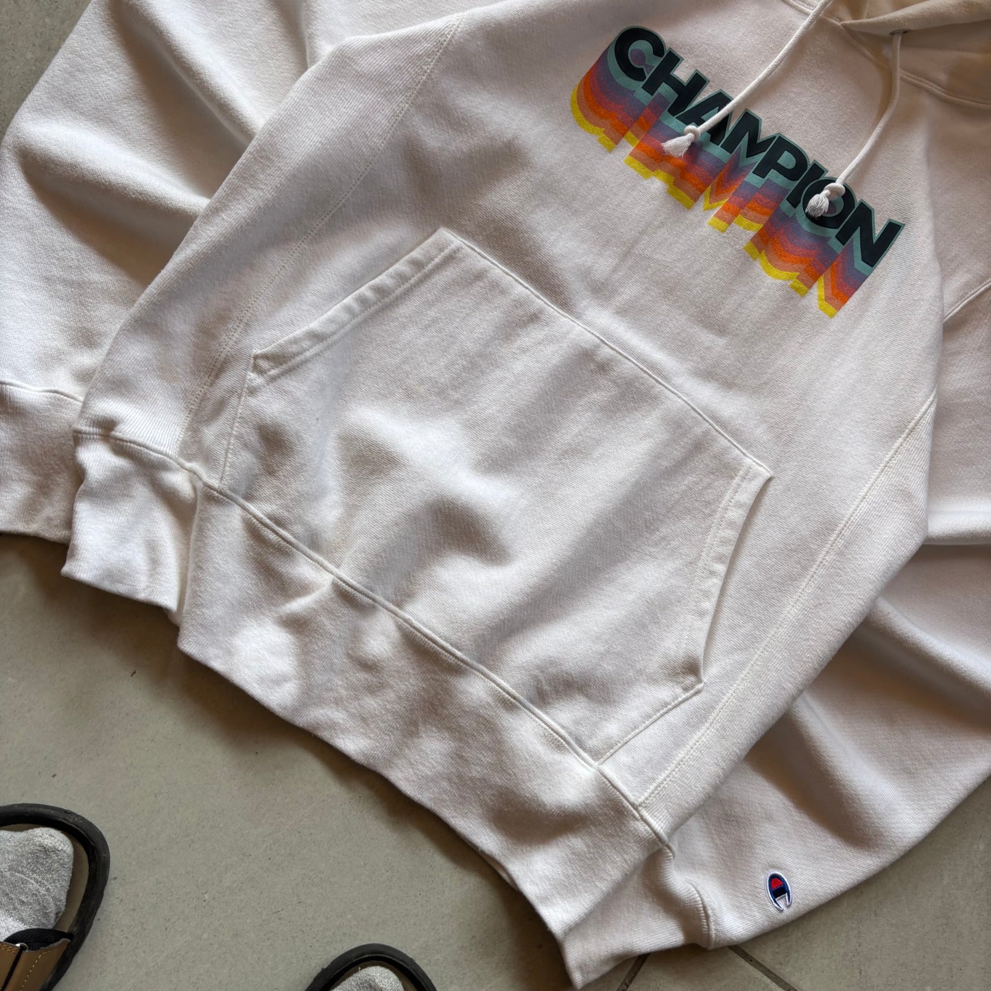 (M FIT L) CHAMPION REVERSE WEAVE HOODIE