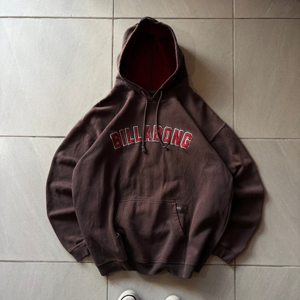 (Xl) VINTAGE BILLABONG HOODIE CAFÉ