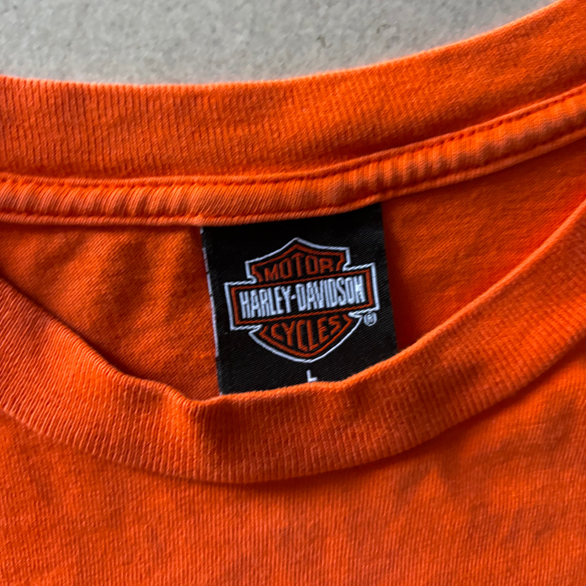 (L) HARLEY DAVIDSON POCKET TEE 00's