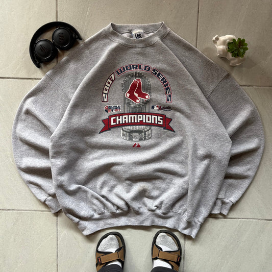 (FIT L) VINTAGE CREWNECK LEE - RED SOX CHAMPIONS
