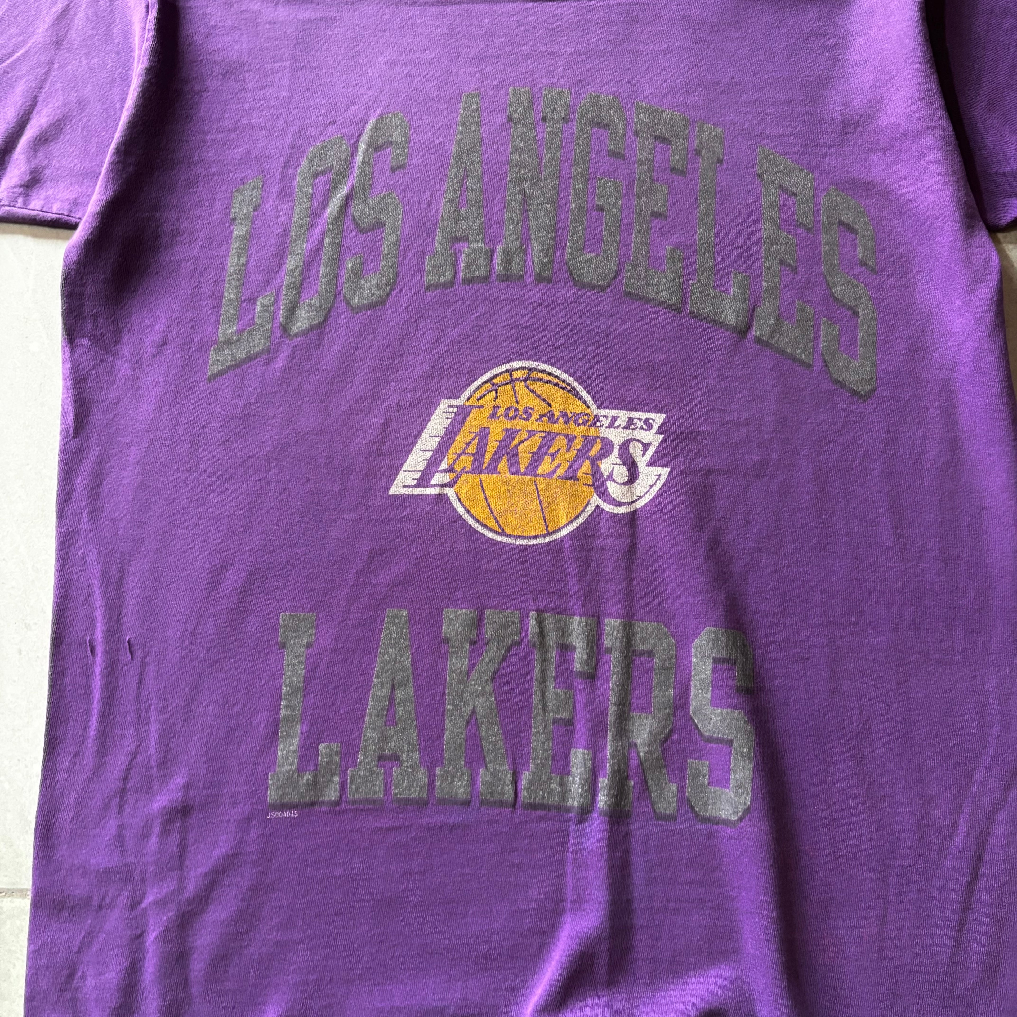 (L FIT M) VINTAGE SINGLE STITCH LAKERS TEE