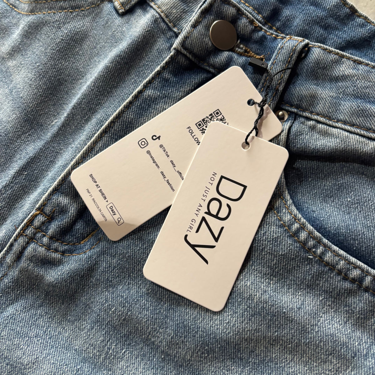 (30/32) DASY DENIM BAGGY PANT - NEW