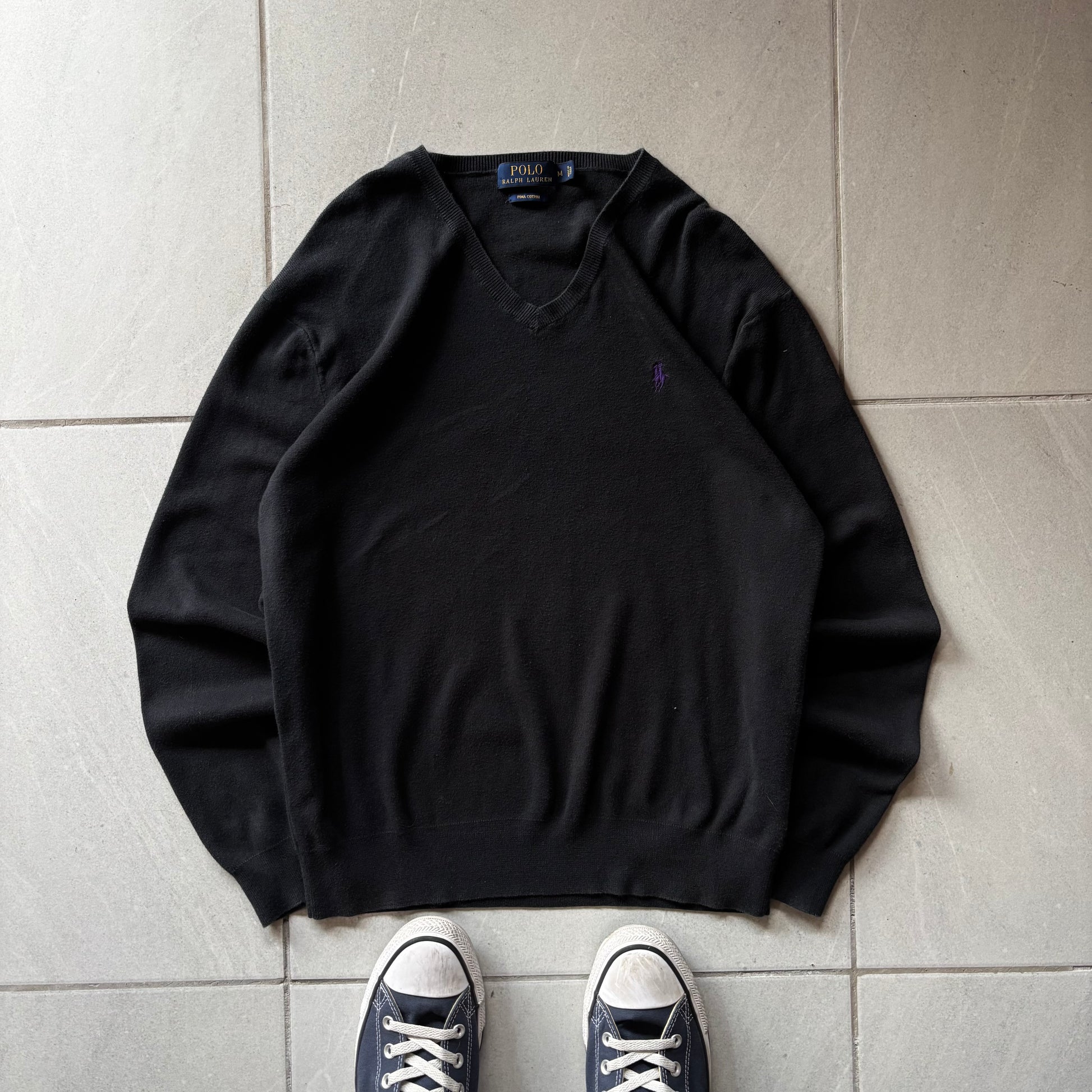 (M) SWEATER RALPH LAUREN BLACK - NEW