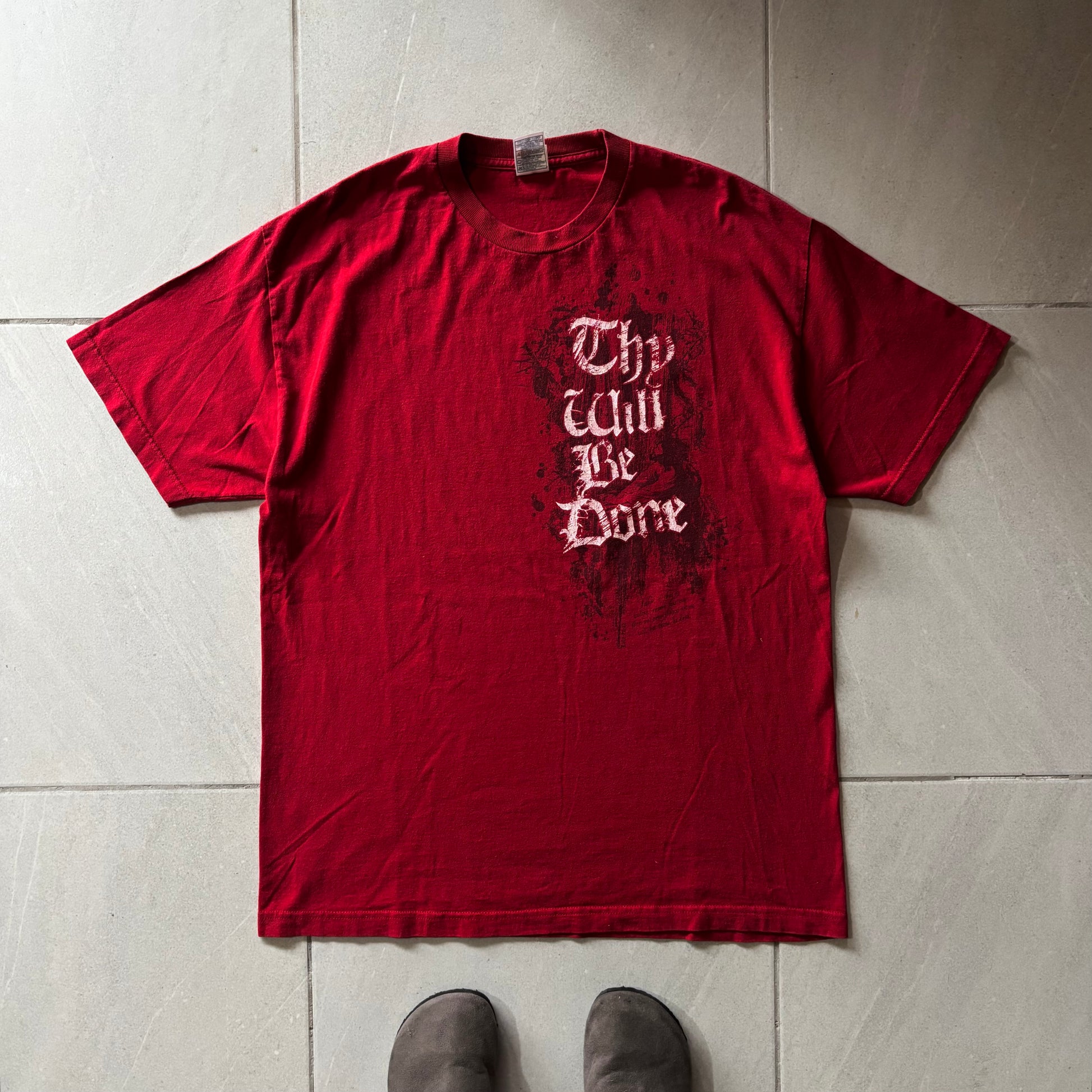 (FIT L) VINTAGE JESUS “CRY CALL BE DONE” TEE