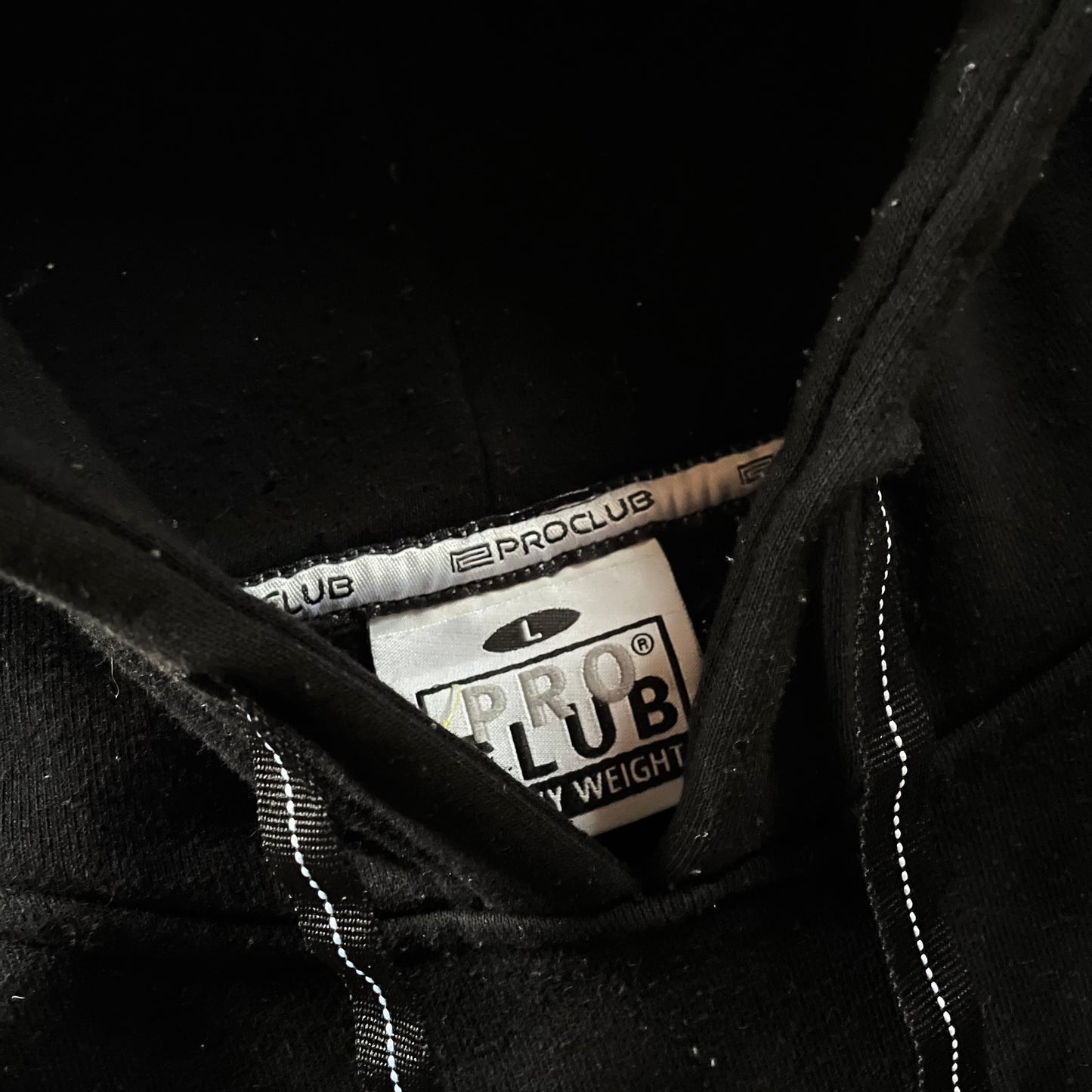 (L) Pro Club Hoodie - Full Black - Rare Item