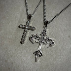 FLAME CROSS NECKLACE (PACK 2)