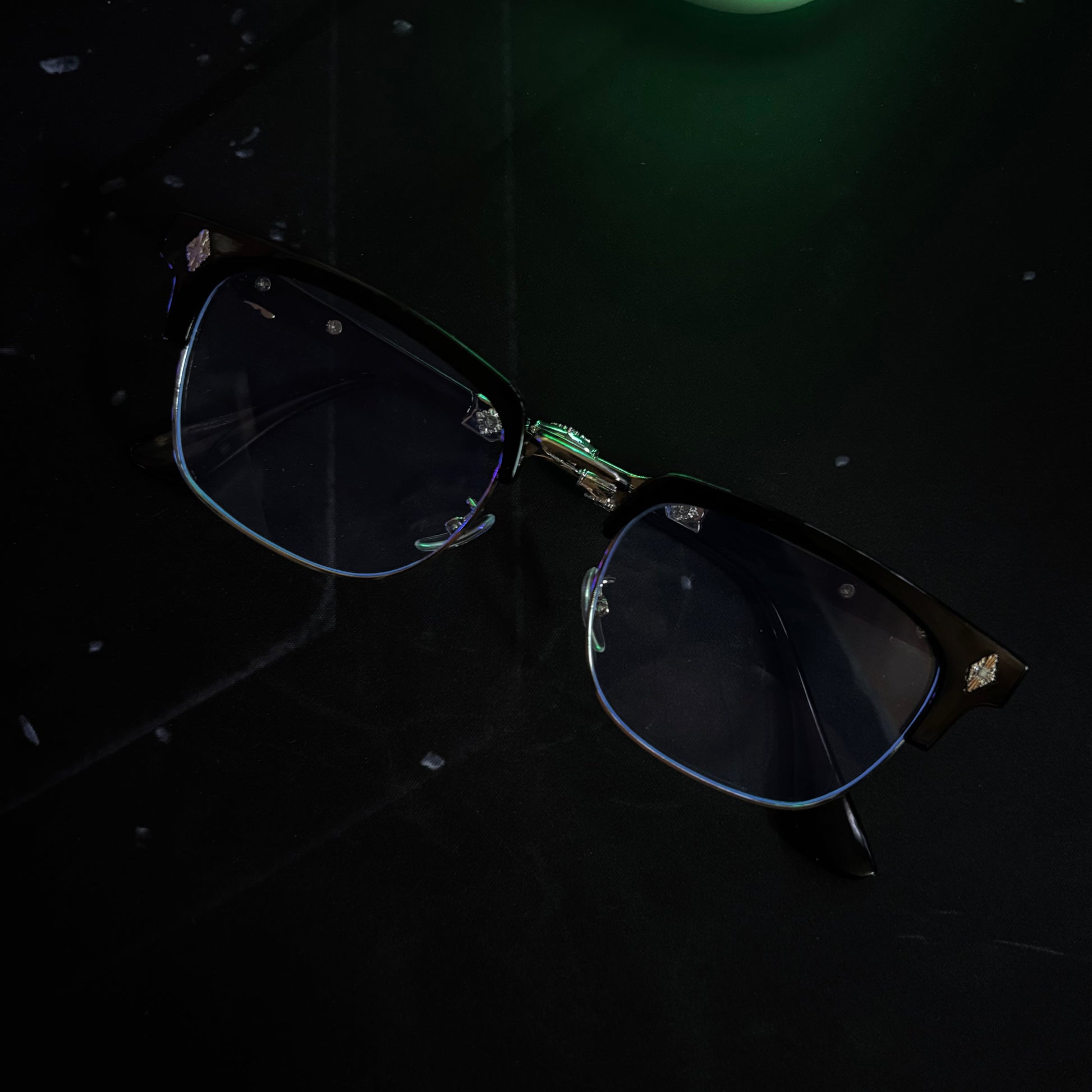 LENTES CHROME HEARTS CON FILTRO AZUL