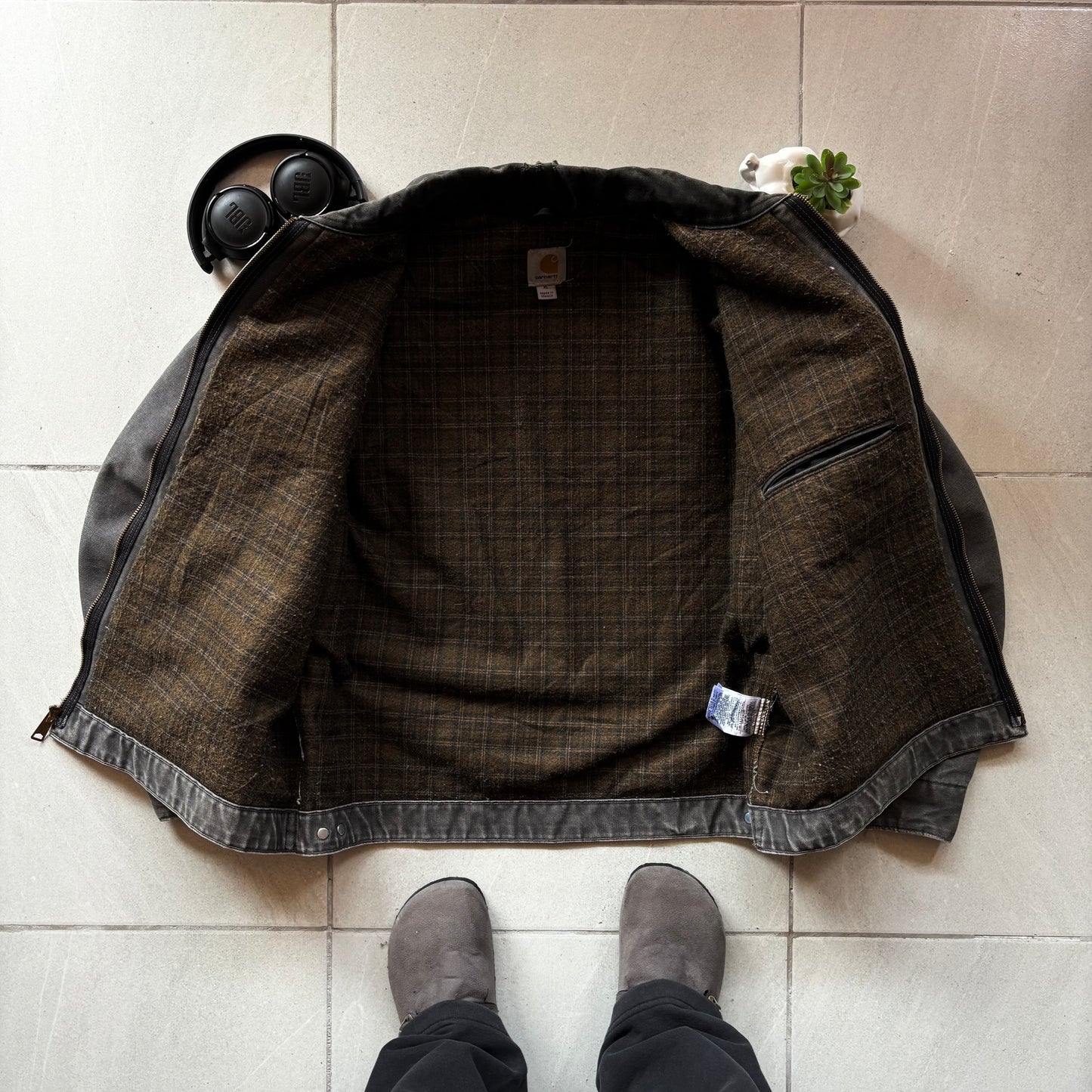 (L BOXY) CARHARTT DETROIT JACKET J97 GVL