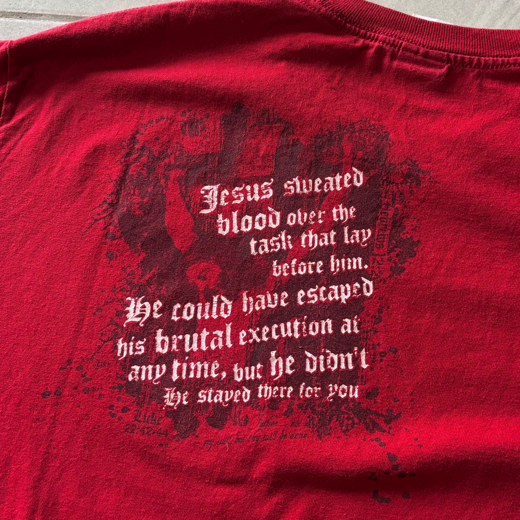 (FIT L) VINTAGE JESUS “CRY CALL BE DONE” TEE