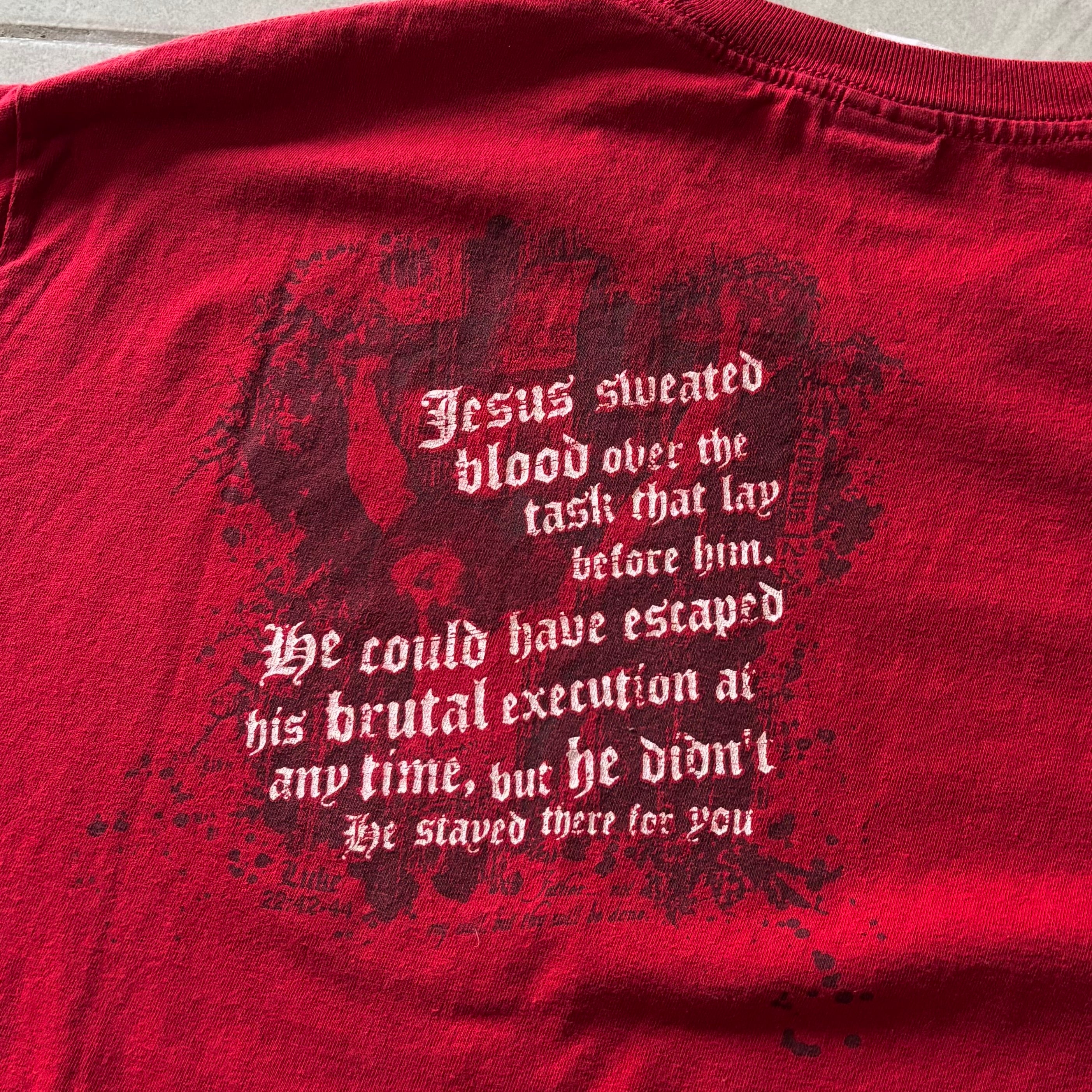 (FIT L) VINTAGE JESUS “CRY CALL BE DONE” TEE