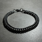 PULSERA GRUESA PLATEADA