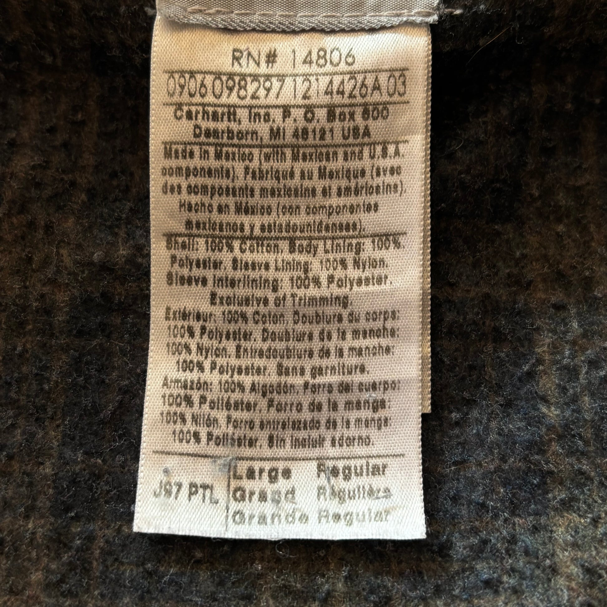 (M BOXY) CARHARTT DETROIT JACKET J97 PTL