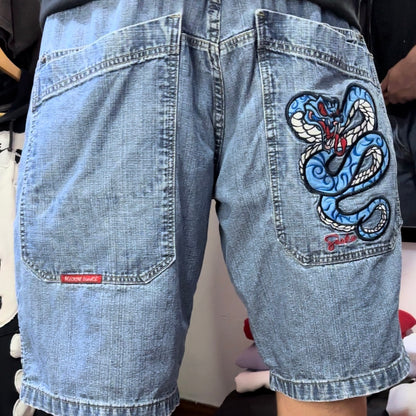 (Fit 36) Vintage Baggy Short MJCo. Snake