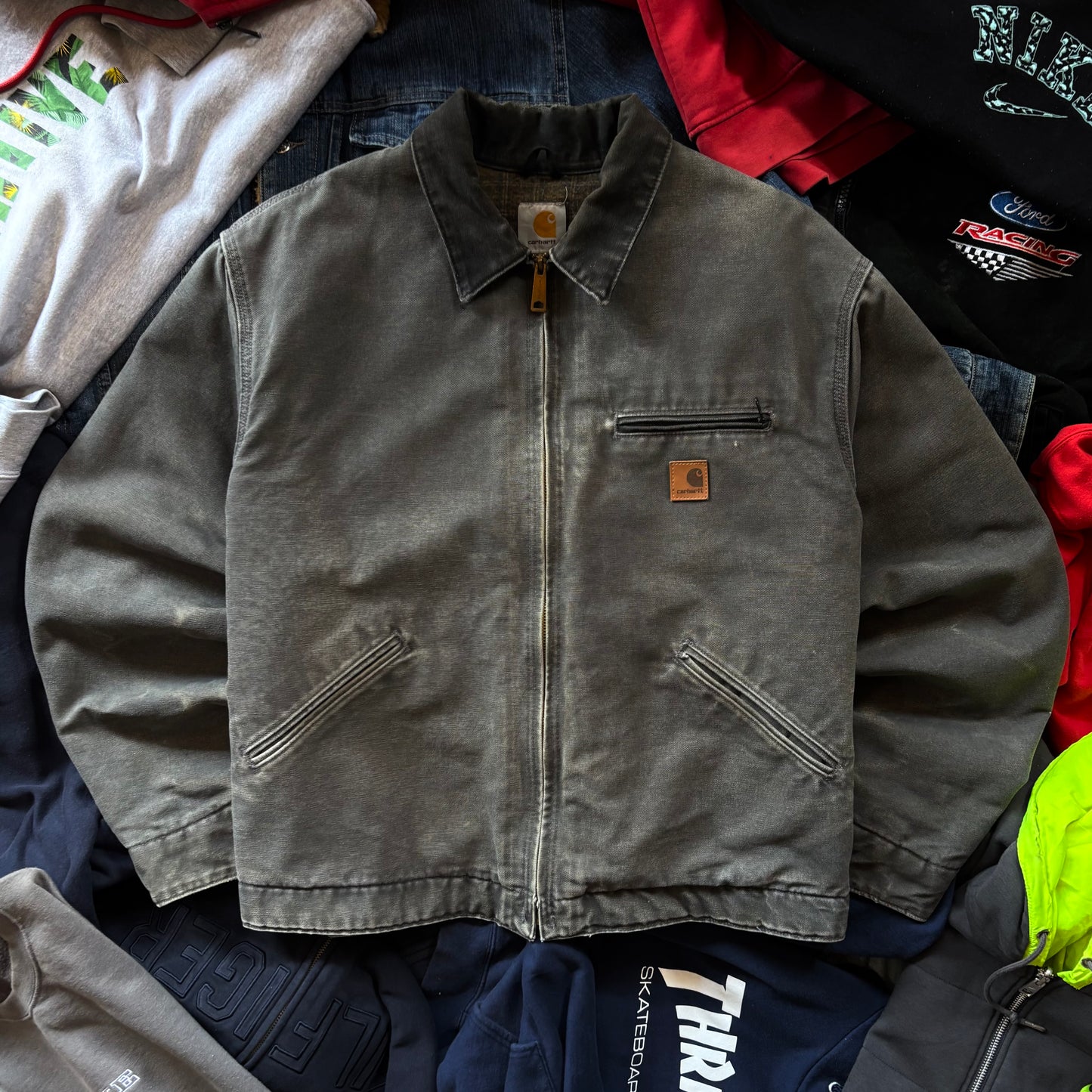 (L BOXY) CARHARTT DETROIT JACKET J97 GVL