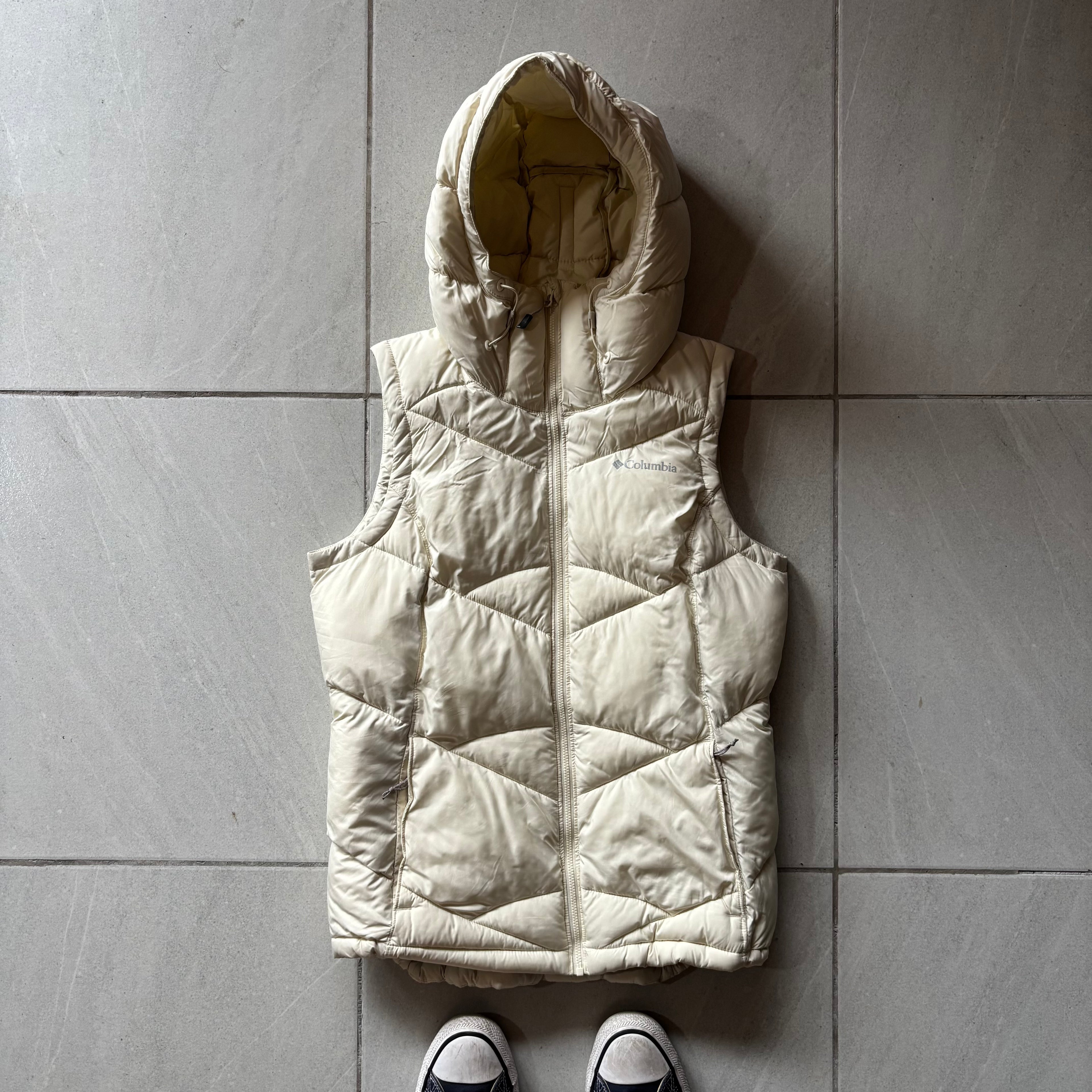 (M) COLUMBIA PUFFER THERMAL VEST BEIGE