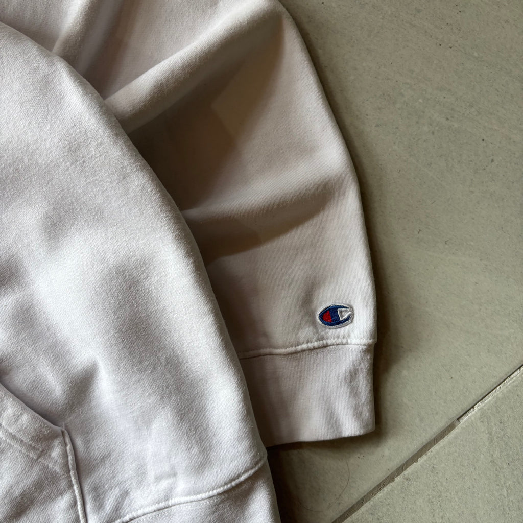 (Xl) CHAMPION WHITE HOODIE