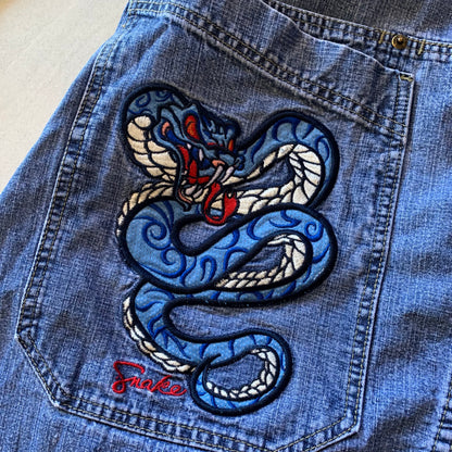 (Fit 36) Vintage Baggy Short MJCo. Snake