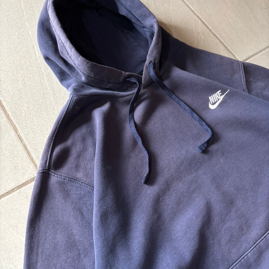(L) NIKE HOODIE BLUE