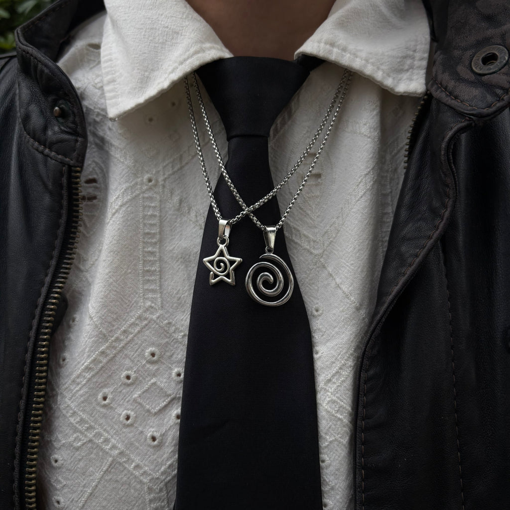SPIRAL STAR NECKLACE (PACK 2)