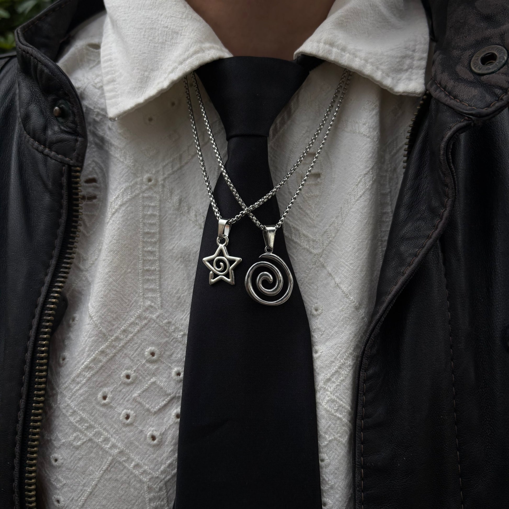 SPIRAL STAR NECKLACE (PACK 2)