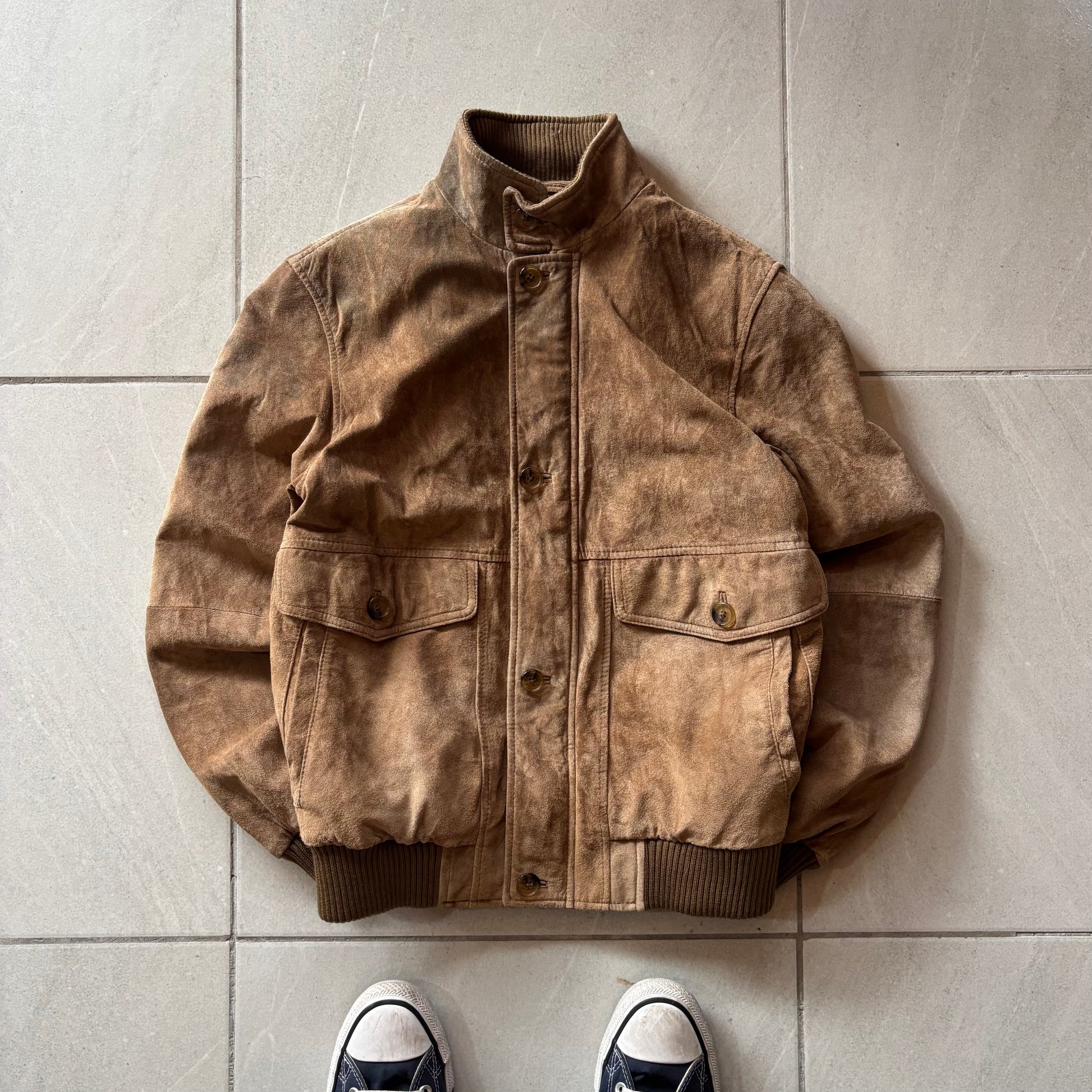 (FIT M) AVIATOR LEATHER JACKET