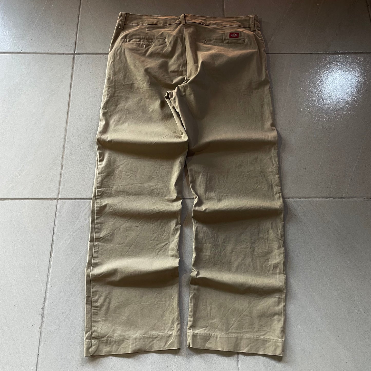 (34/32) Dickies Baggy - Beige - Ancho