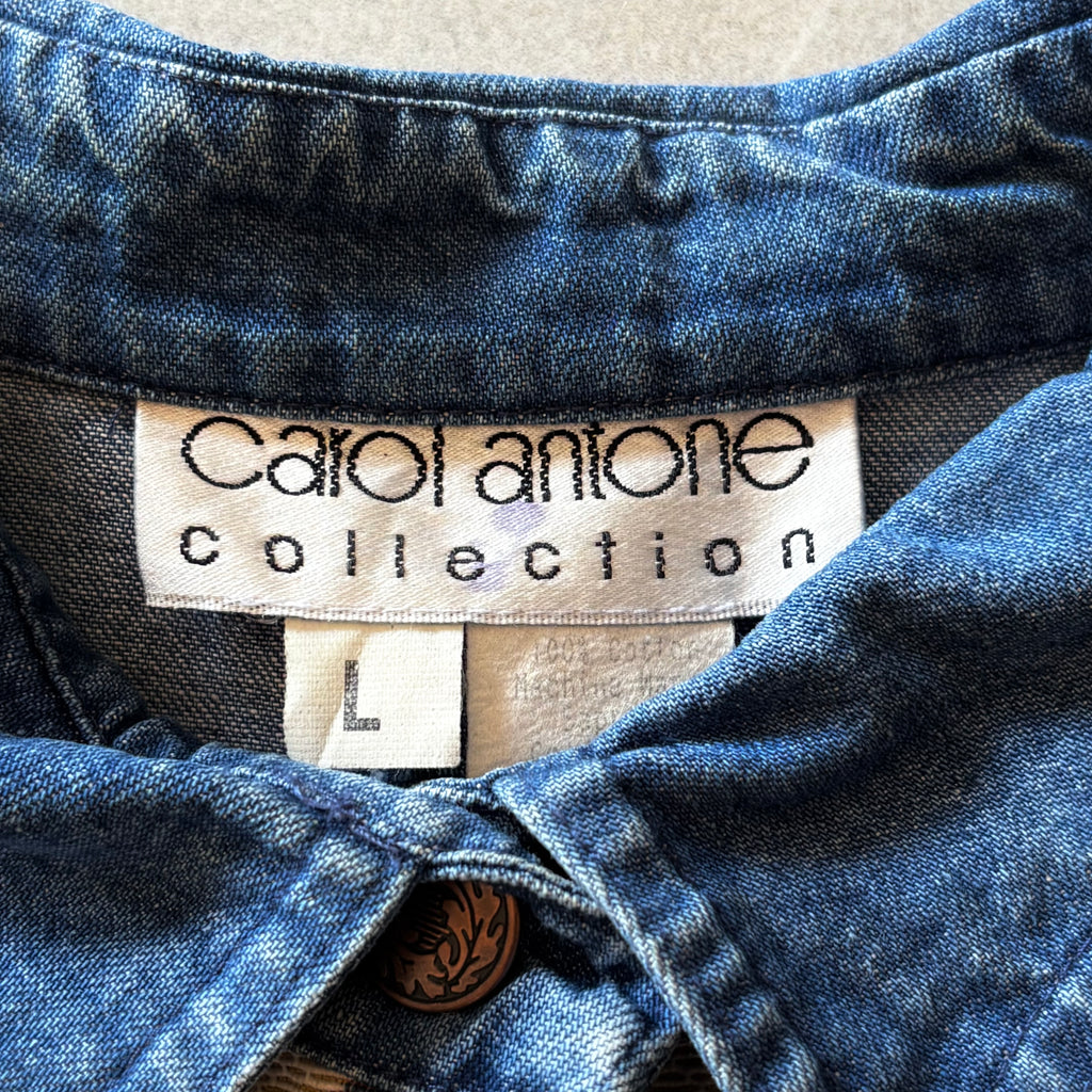 (S FIT M) C.A DENIM CUSTOM JACKET ANGELS