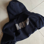 (L) NAVY VINTAGE HOODIE REFLECTIVA