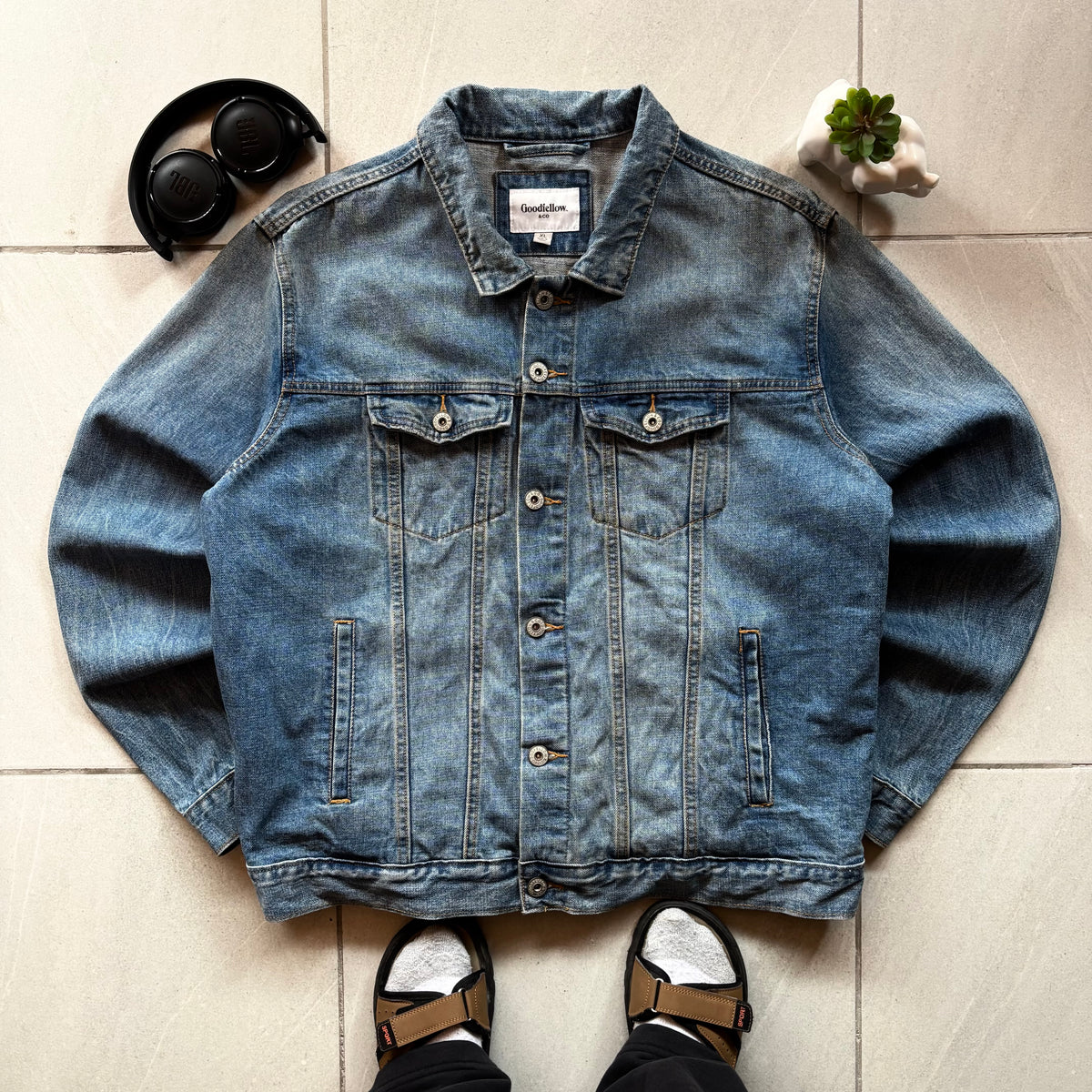 (Xl BOXY) GL DENIM JACKET