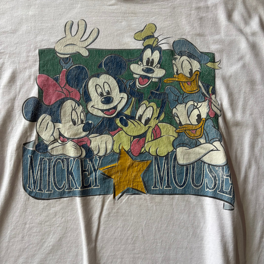 (Xl BOXY) VINTAGE MICKEY MOUSE CREW TEE