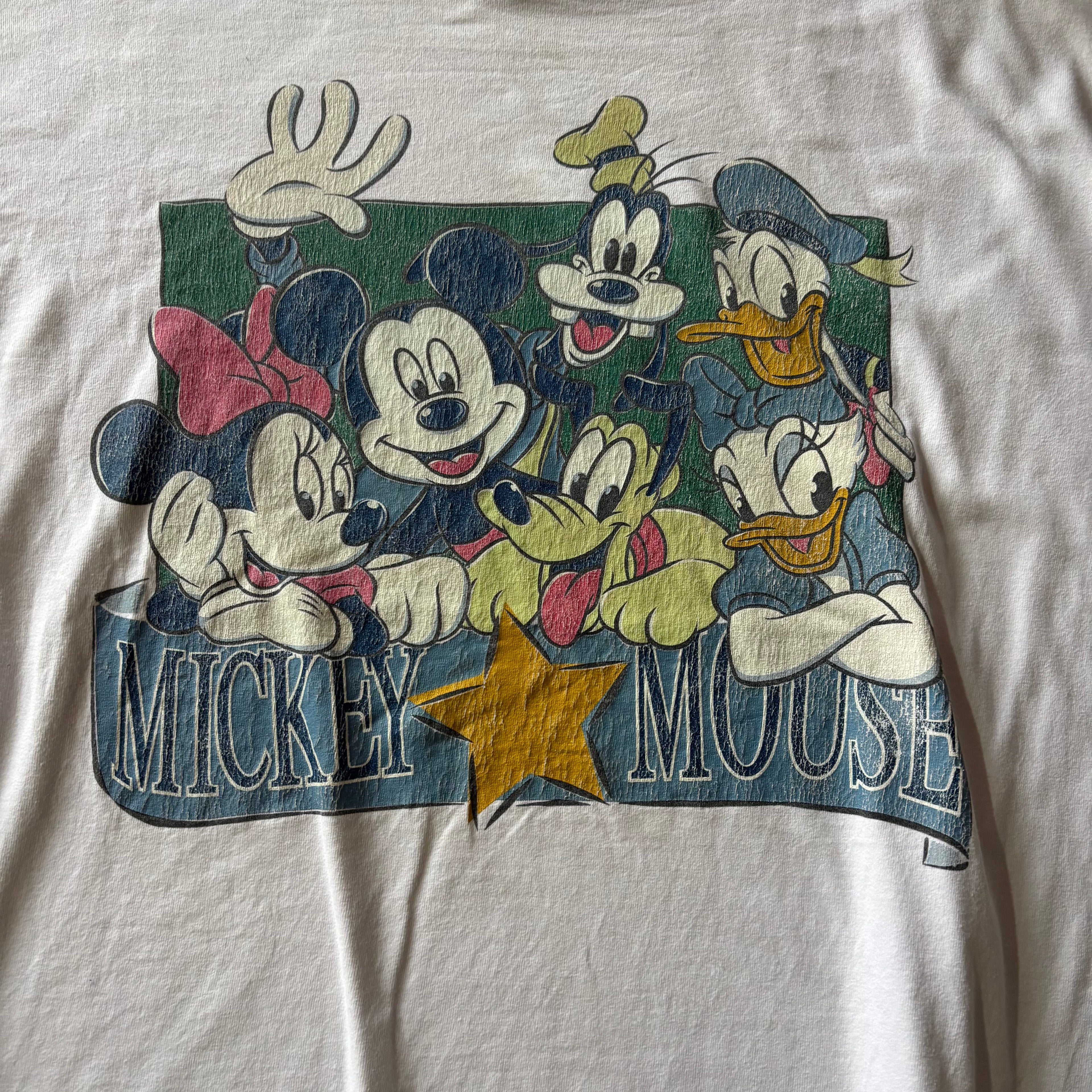(Xl BOXY) VINTAGE MICKEY MOUSE CREW TEE