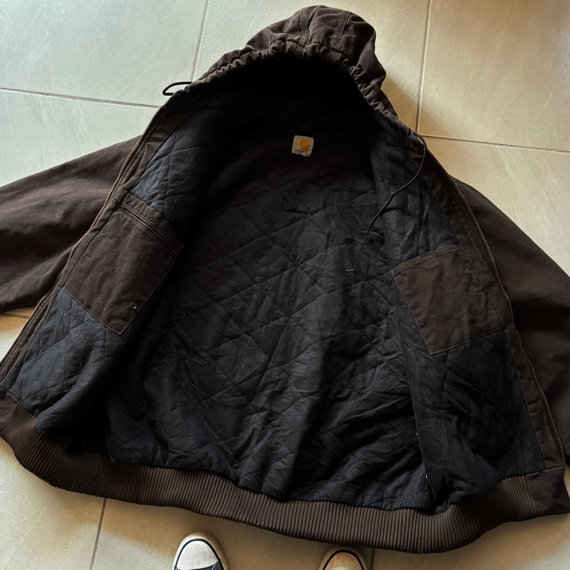 (Xl) VINTAGE CARHARTT ACTIVE JACKET J130 DKB