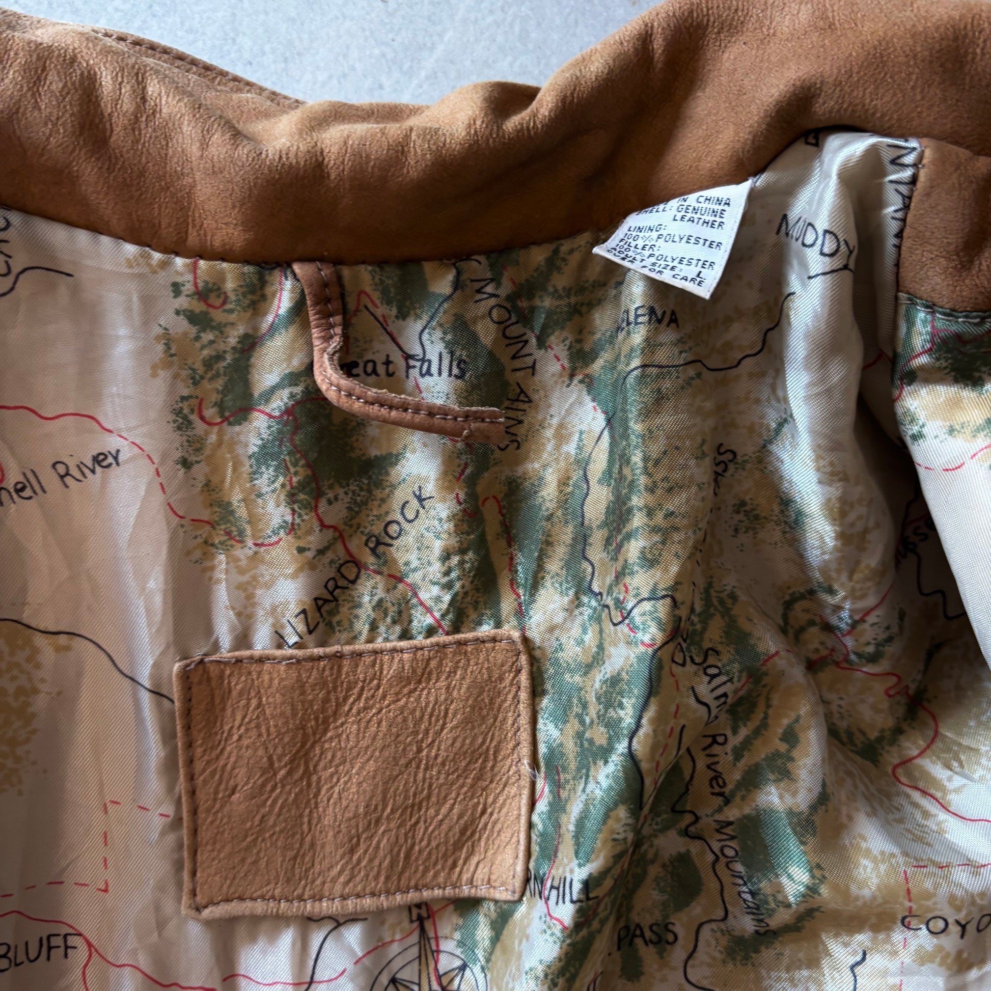 (L) VINTAGE MARLBORO LEATHER JACKET