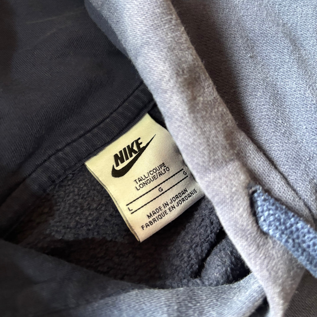 (L) NIKE HOODIE BLUE