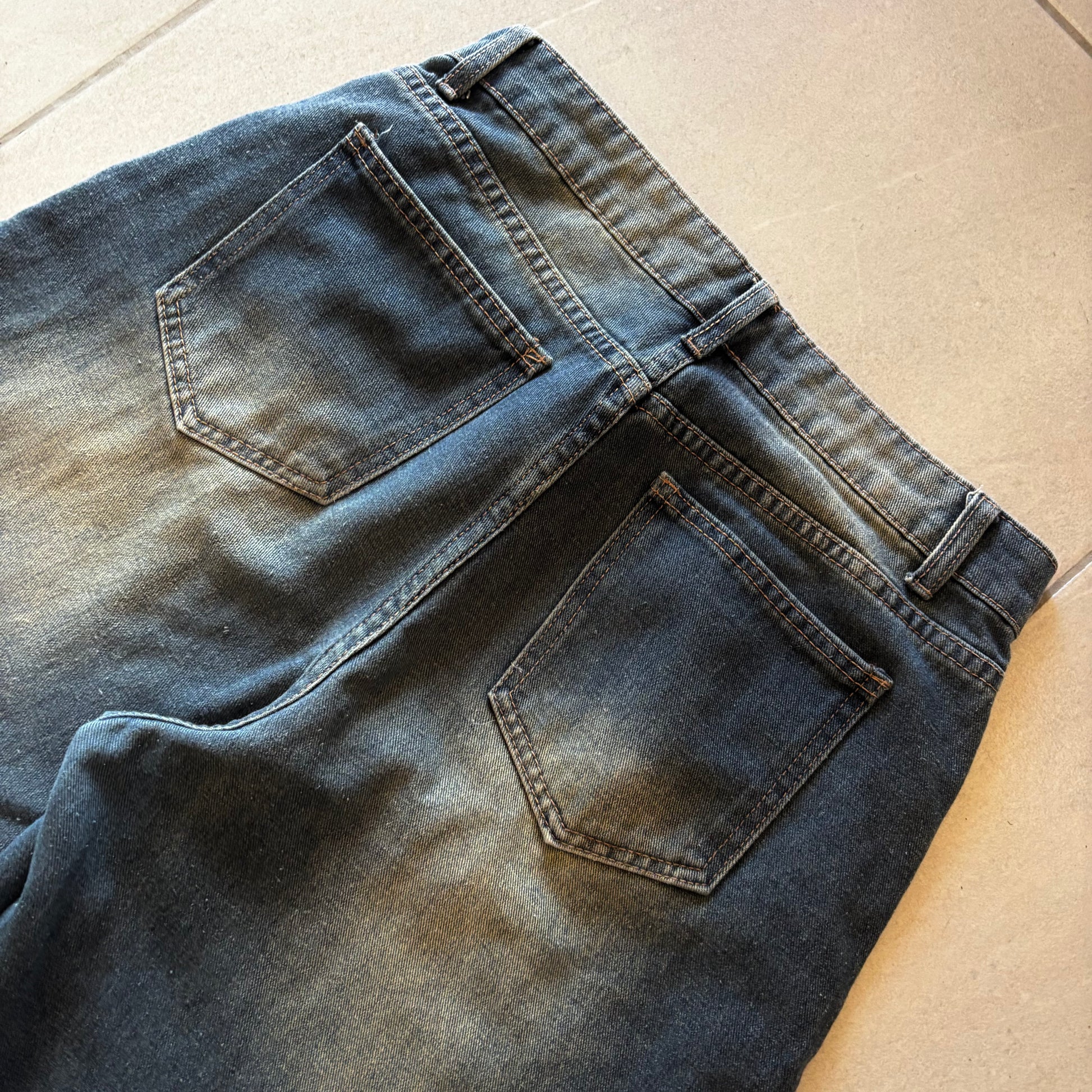 (30/32) DENIM BAGGY WASHED