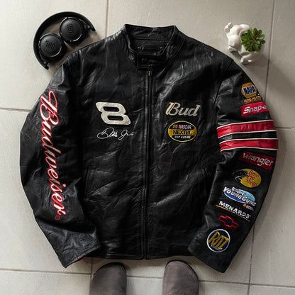 (M BOXY) WILSON LEATHER JACKET NASCAR - DALE JR 8