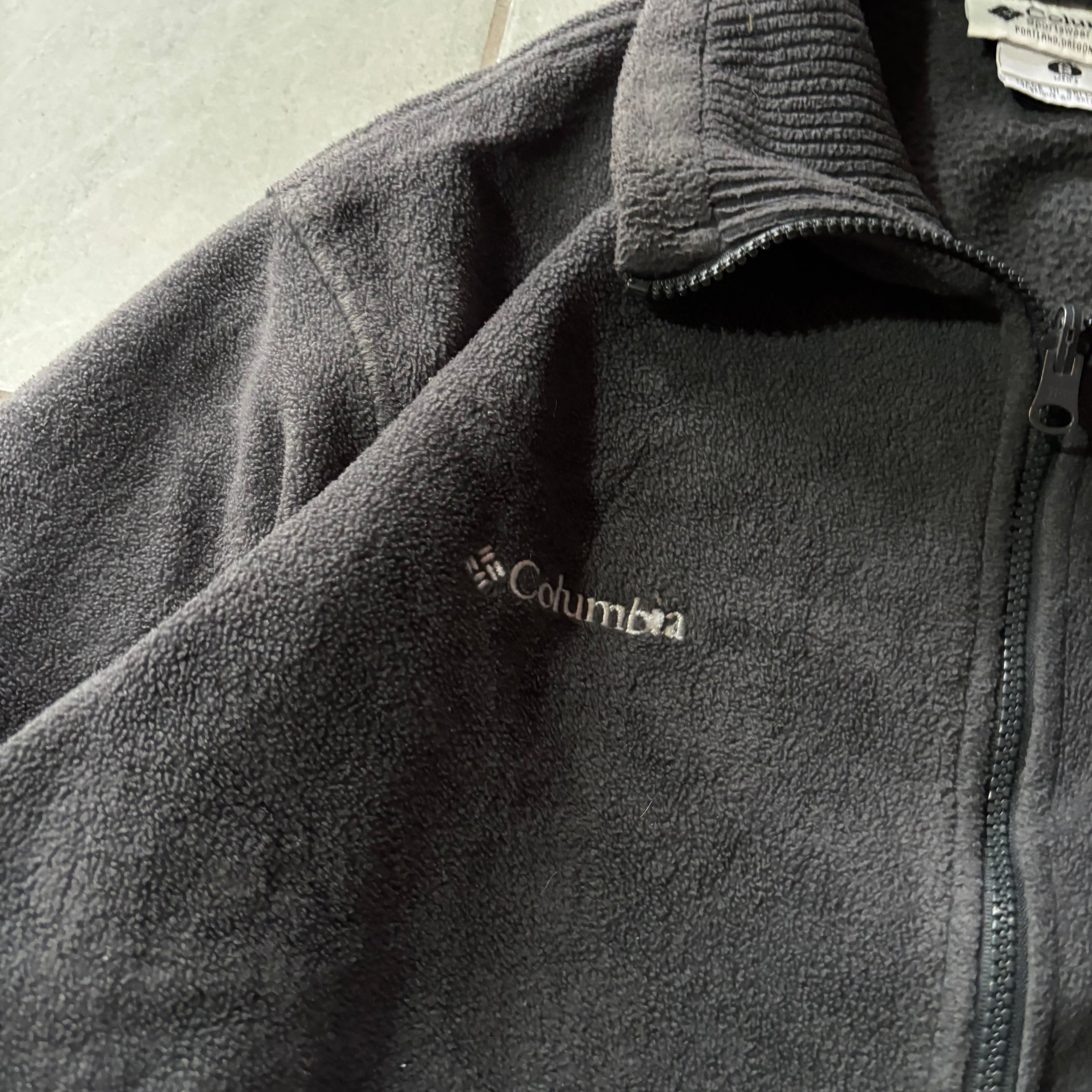 (M BOXY) COLUMBIA FLEECE JACKET GRAY