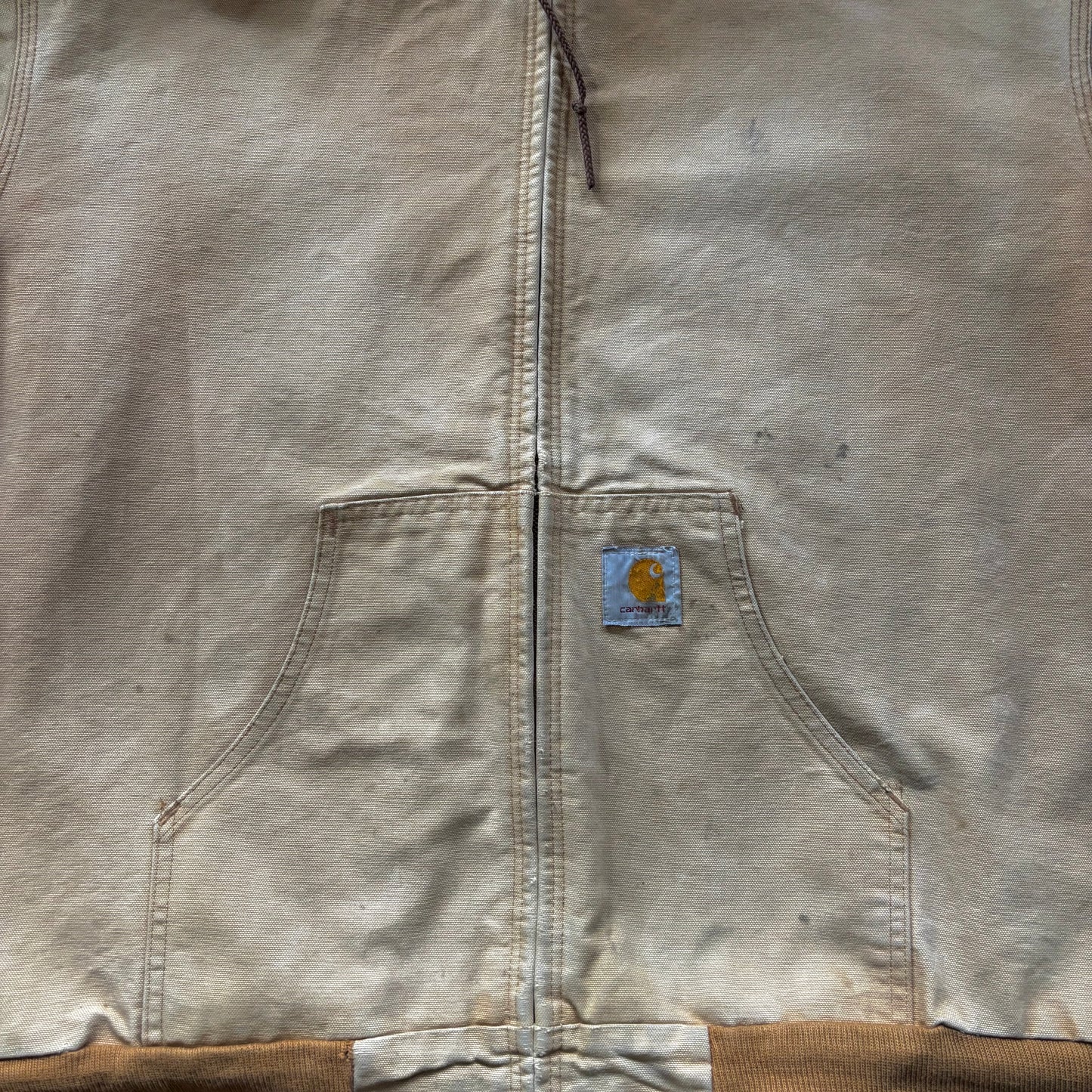 (Xl) VINTAGE CARHARTT ACTIVE JACKET J140 - DISTRESSED