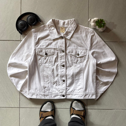 (S) DENIM JACKET WHITE
