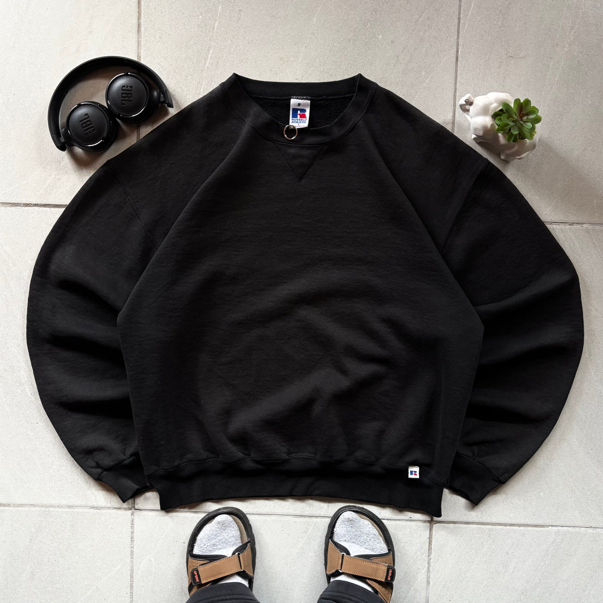 (L) VINTAGE 1990 RUSSELL CREWNECK